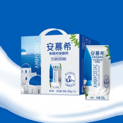安慕希 希腊风味酸奶 原味205/盒 12盒/提 新老包装随机