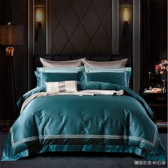 【柏琳家纺】四件套 臻品生活松石绿 预付金