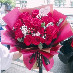 红玫瑰花 19朵