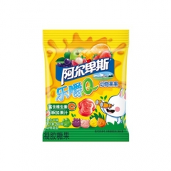 阿尔卑斯乐嚼Q动物软糖彩虹糖QQ糖儿童糖果橡皮糖凑单零食60g