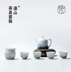 茶具套装家用景德镇陶瓷功夫茶高颜值简约茶器